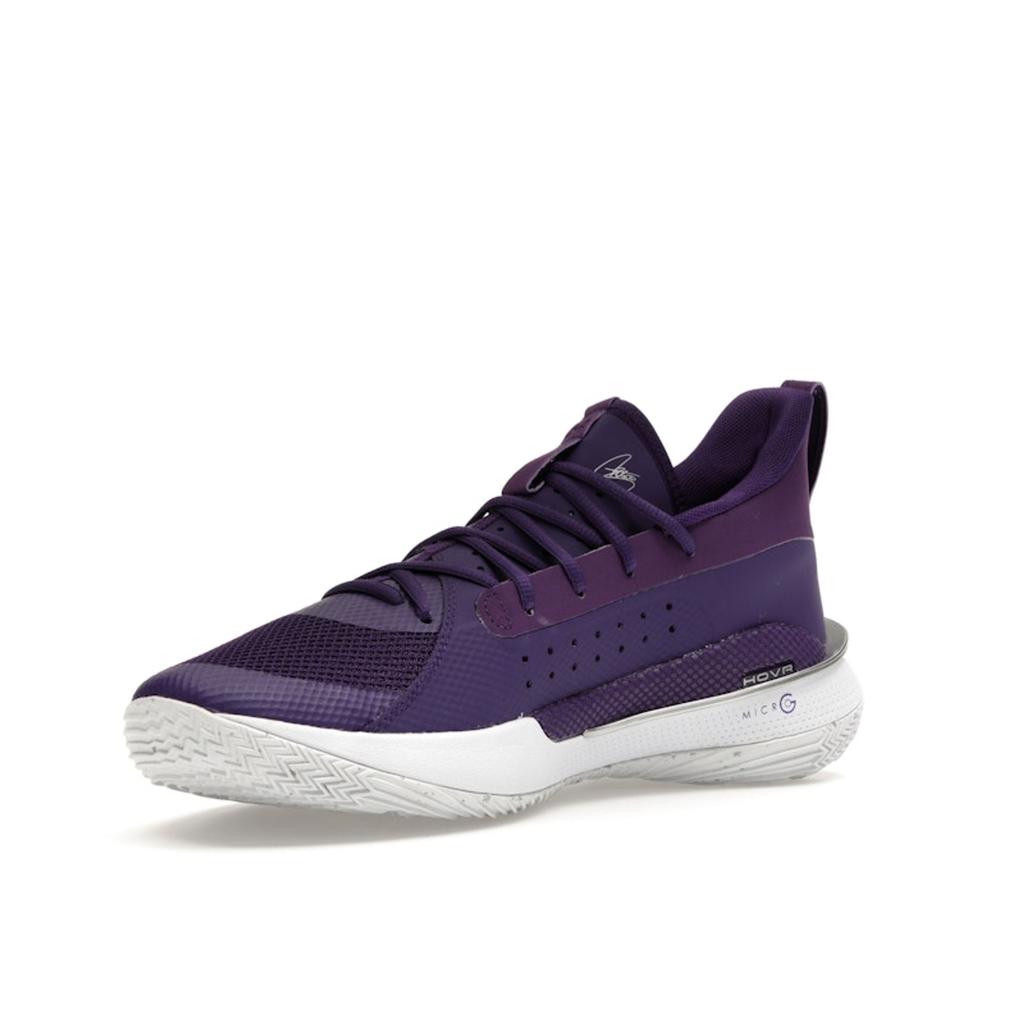 Under Armour Curry 7 Team Purple White Unisex Sneakers Metallic-Silver 3023838-501