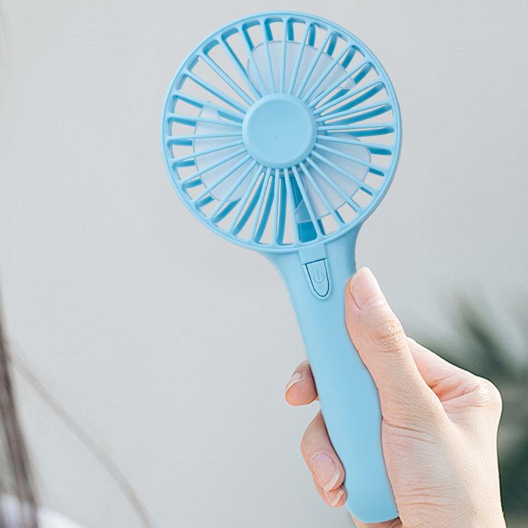 USB Rechargeable Cartoon Handheld Mini Fan - Portable for Travel, Student Use, Household, and Gifts.