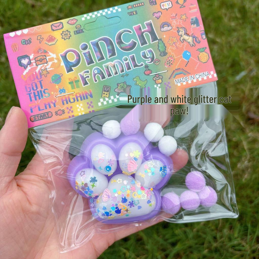 Viral Giant Plush Cat Paw Squishy Toy – Stress-Relief with a Soft, Pinchable Texture