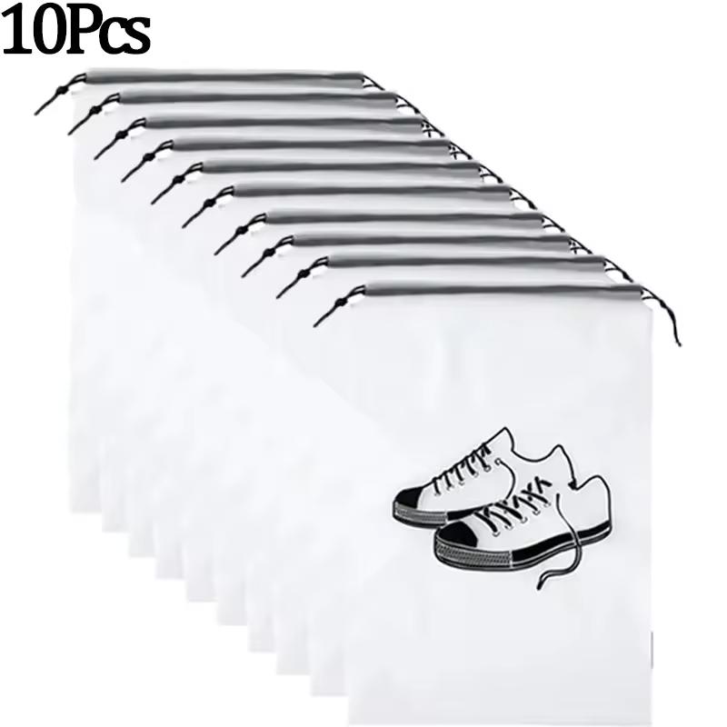 10/1Pcs Portable Shoes Storage Bag Dust-proof Drawstring Pouch Travel Packing Shoes Organizer Household Waterproof Shoes Cover