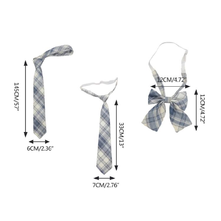 Adjustable Neck Ties Women Formal Uniform Party Bowtie Role Play JK Neckties