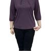 Chic Age-Defying Hooded Women's Spring Top - Loose Fit, Elastic, Versatile, Seven-Sleeve Design.