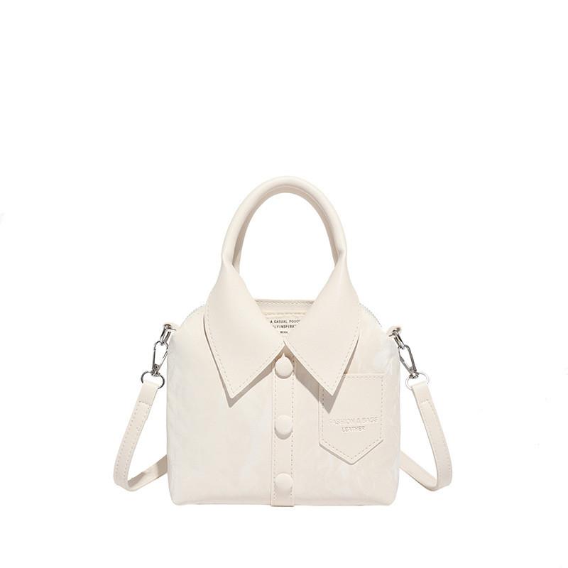 Fashion Pu Small Shoulder Bag With Topstitch Detail For Daily Use