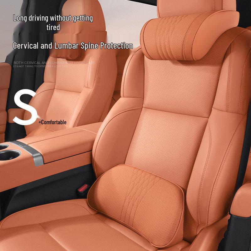 XPeng P7 Headrest & Lumbar Support Cushion for P5/M03X9G9G7G6 - Car Interior Decoration