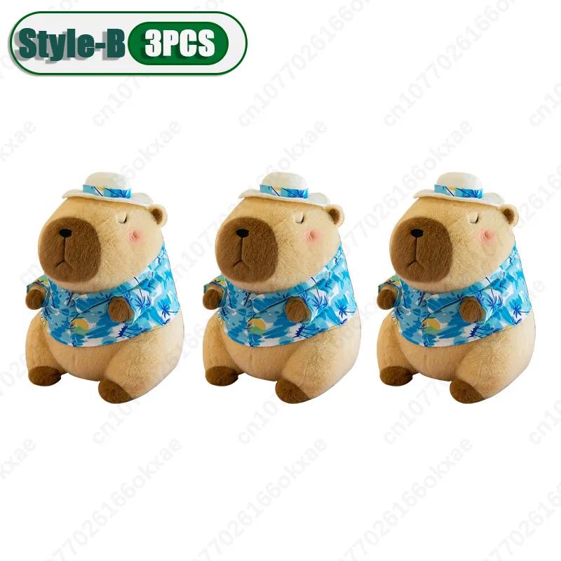 1-10PCS Cute Kapybara Plush Toy Summer Beach Kapybara Plush Ornament Christmas Gift Plush Toy Holiday Birthday Party Gift