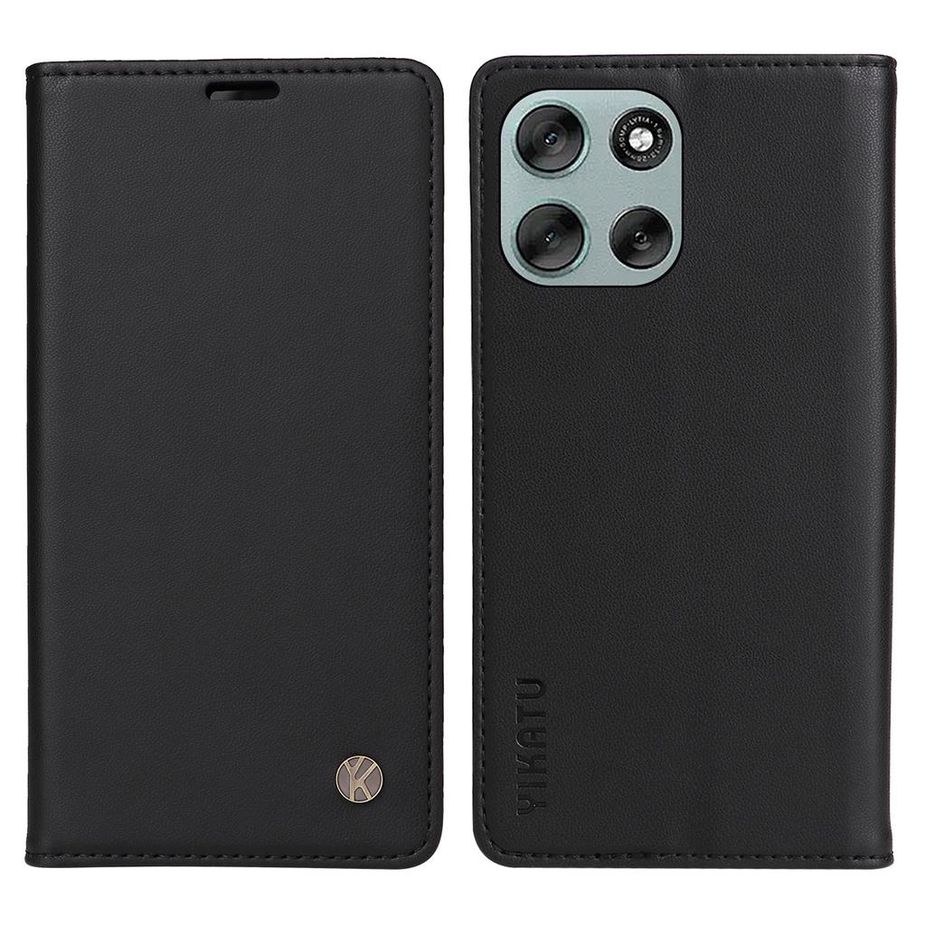 For Motorola Moto G56 5G Phone Cases YIKATU Magnetic Closure PU Leather Mobile Cover