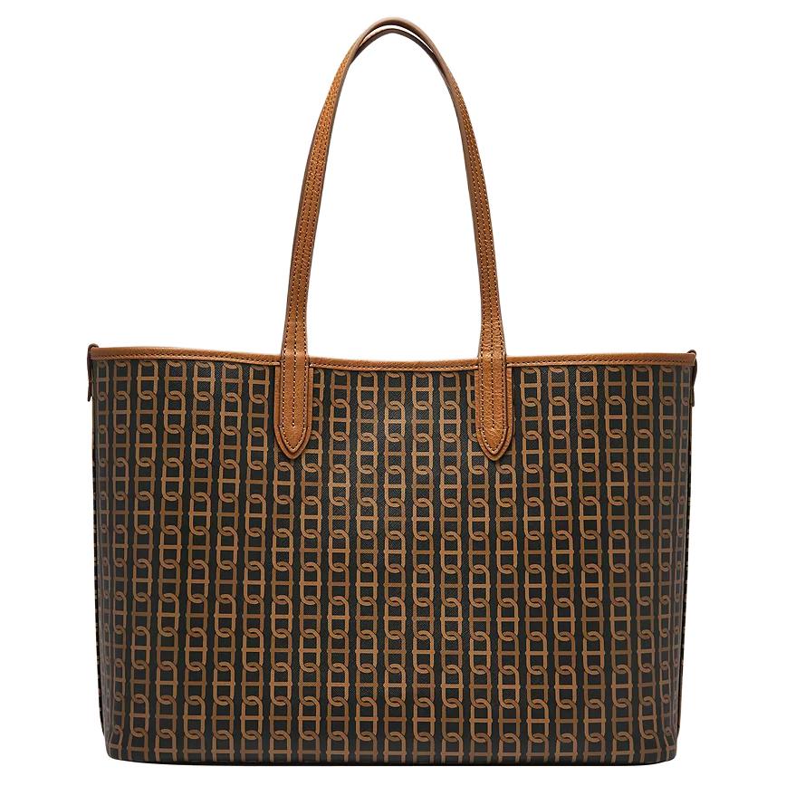 New FOSSIL PVC Tote Bag, Shopping Bag, Handbag, Shoulder Bag Regular Women's Brown ZB1867914