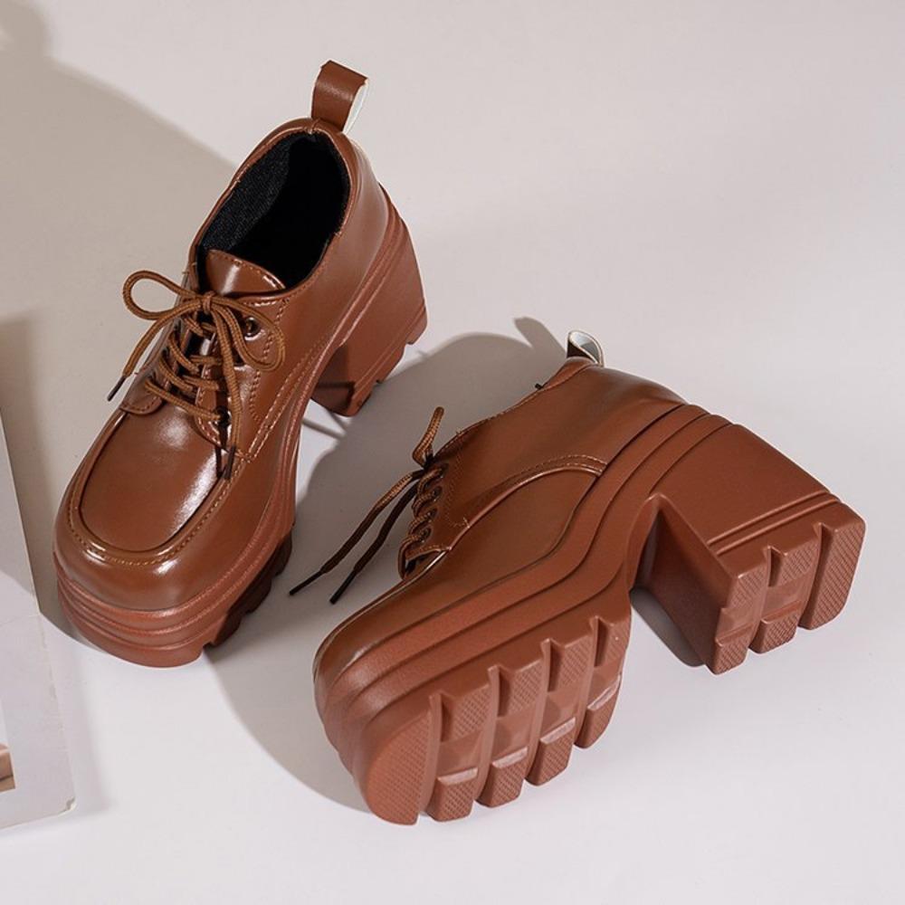 new Female Shoes Lolita Shoes for Women Mary Jane New Lace Up Loafers Girls Students JK Uniform High Heels Platform Shoes autumn