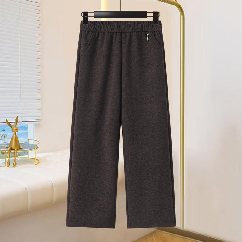 YUZHAOLIN Women's High-Waisted Relaxed Straight Leg Trousers