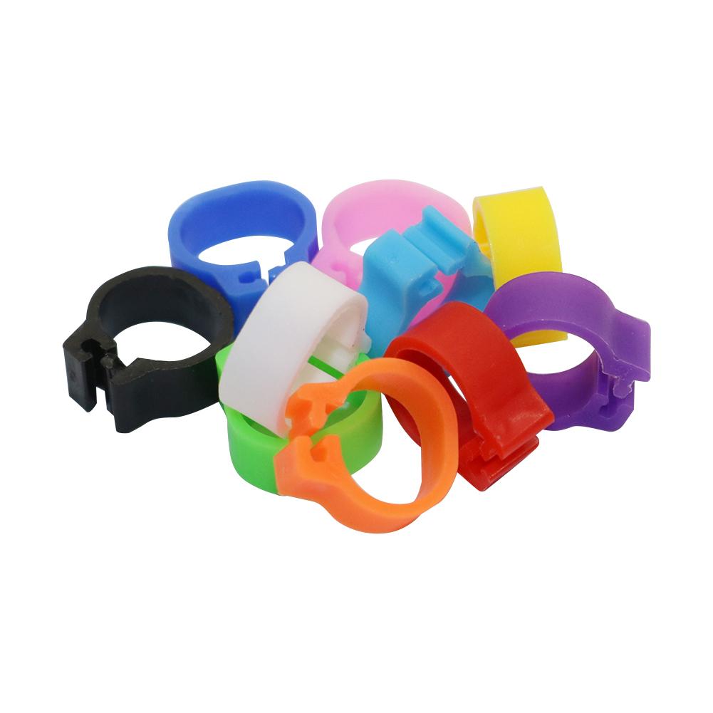 8mm Vögel Taube Fußringe Kleiner Geflügel Fußring 10 Farben Kunststoff Taubenclip Wachtel Taube Fußring Haustier Vogelzubehör 200 Stück