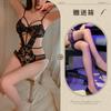 Hollow and Thin Sexy Underwear Sexy Onesie Temptation Strap Perspective Lace Free Purple
