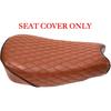 JMCHstore Brown Diamond Stitch Retro Seat Cover for Coleman ct200uex Mini Bike 196cc, Hisun ct200u-ex 200cc Trail Bike Cushion Replacement Parts
