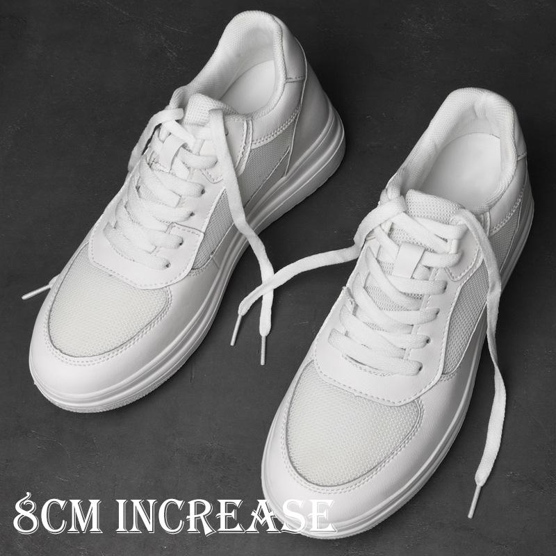 2024 Men Elevator Shoes Heightening Shoes Height Increase Shoes Insoles 6-8CM Man Sneakers Height Increasing Shoes Height Shoes