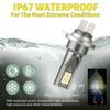 2/4Pcs H7Car LED Headlight Bulb Mini H7 + H7 Combo Headlight Bulbs Kit High Low Beam 40W 1400LM 6000K Kit