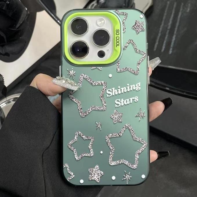 

Сияющие звезды подходят для 15promax, европейского и американского 16pro, чехла для телефона Apple 14plus, крутого 13pro, модного 12 iphone13promax