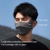 Summer Ice Silk Uv Protection Face Mask For Men, Outdoor Sun Shield Face Cover With Eye Corner Guard