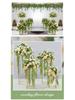 Iron Art Floral Stand for Wedding Aisle Decoration