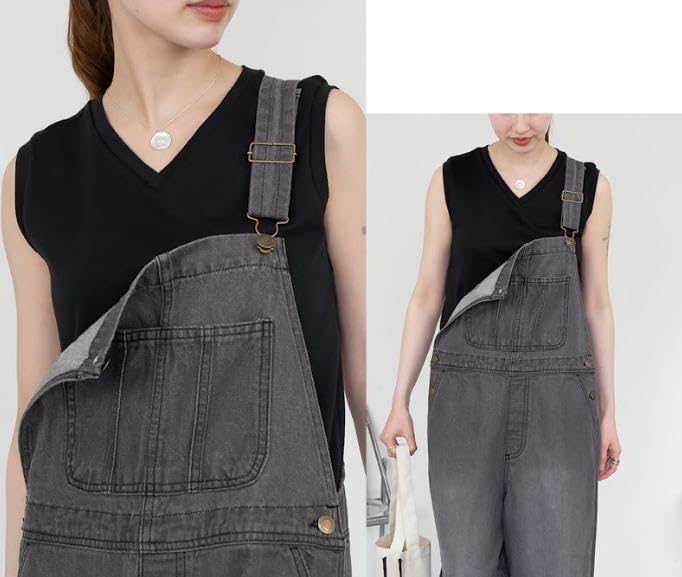 Longer Loose Office Short Retro Black [Emptio] Shirt, V-neck, Collarless, Elegant, Formal, Silky, Women's, Oversized, Body-covering, Commuting,