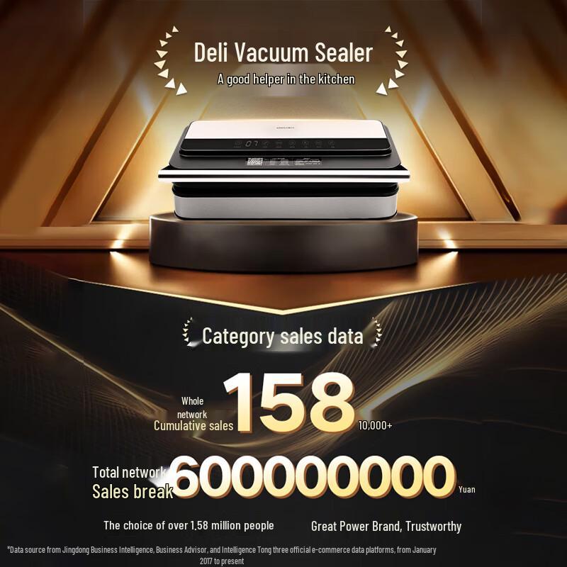 Deli Automatic Food Vacuum Sealer & Storage Bags