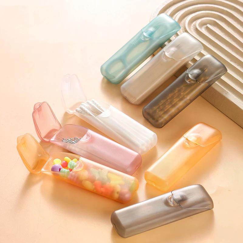 Mini Boîtes de Rangement pour Cure-dents Porte-cure-dents avec Couvercle Maison Cuisine Table à Manger Hôtel Restaurant Étui à Cure-dents Portable Petit