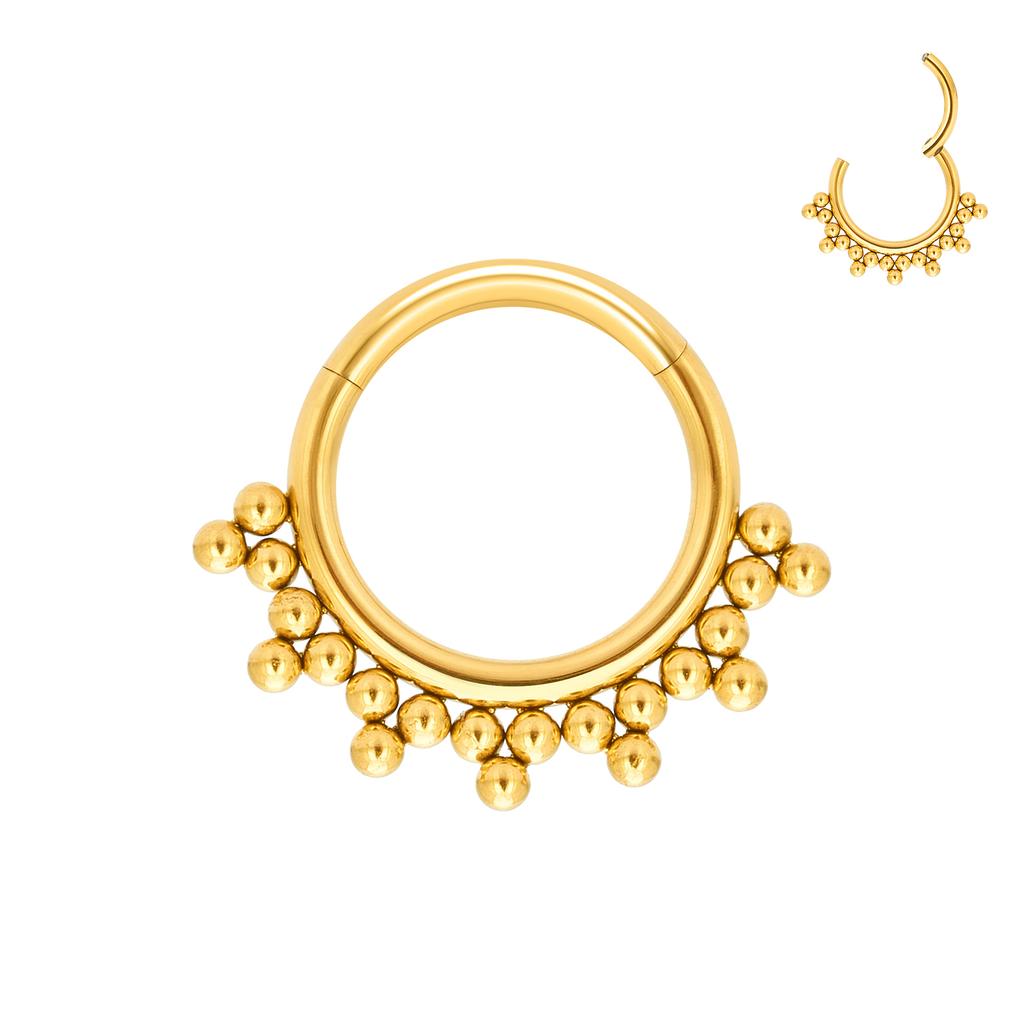 G23 Titanium Piercing Nose Ring Body Jewelry Hoop Earings ASTM F136 Cartilage Tragus Diaphragm Titanium Hing