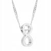 Silver Necklace With Infinity Symbol Infinity Sign Eight 925 Silver