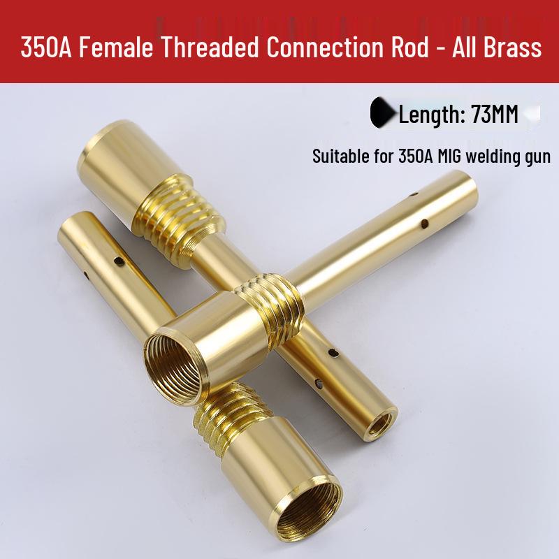 350A/500A MIG-Schweißgerät, Schweißbrenner, 200A Innen-/Außengewinde, Düse und Sitz aus Messing/Kupfer