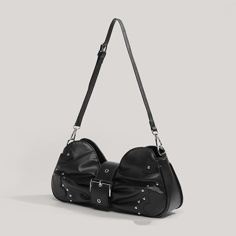 Stylish Crossbody Bag for Women Bows Shoulder Bag Armpit Bag Trendy Underarm Bag Fashion Handbag Motorcycle Bag