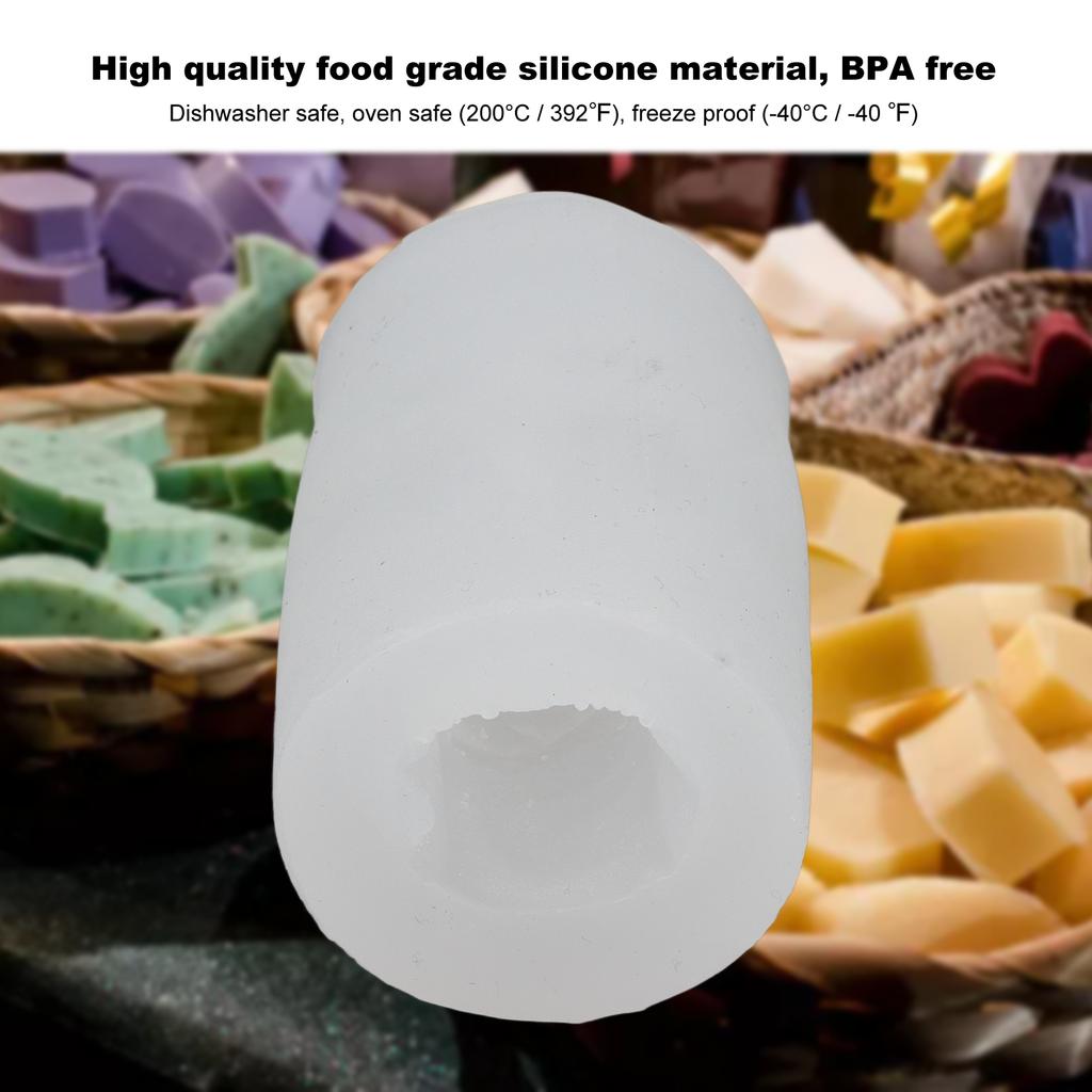 Silikon-Kerzenform BPA-frei Leicht zu entformen Silikon-Eisform für Seifen Badezusätze Lotion