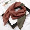 80*80Cm Cotton Square Scarf Shawls Muslim Hijab Headscarf Wraps Handkerchief Ladies Neck Scarves Cute Head Scarves