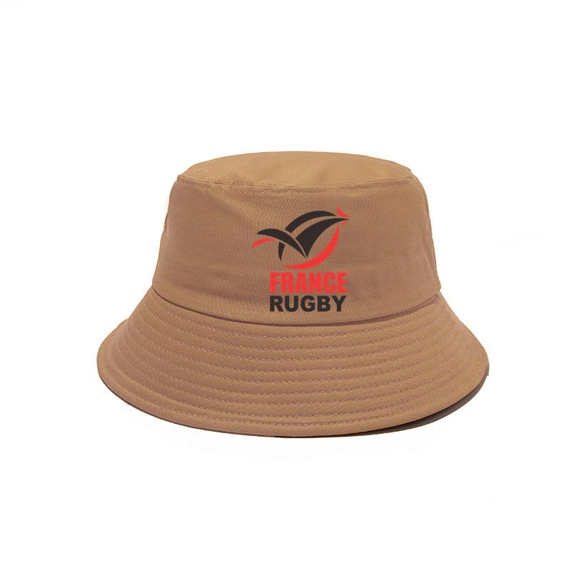 France Rugby Bucket Hat Cap Unisex Women Unisex Panama Cap Outdoor Summer Adjustable France Rugby Bob Caps MZ