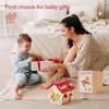 Montessori Children Toy Educational Wooden Baby Toys Creative Games Baby Wooden Blocks For 0 12 Months Cartoon House Busy Box
