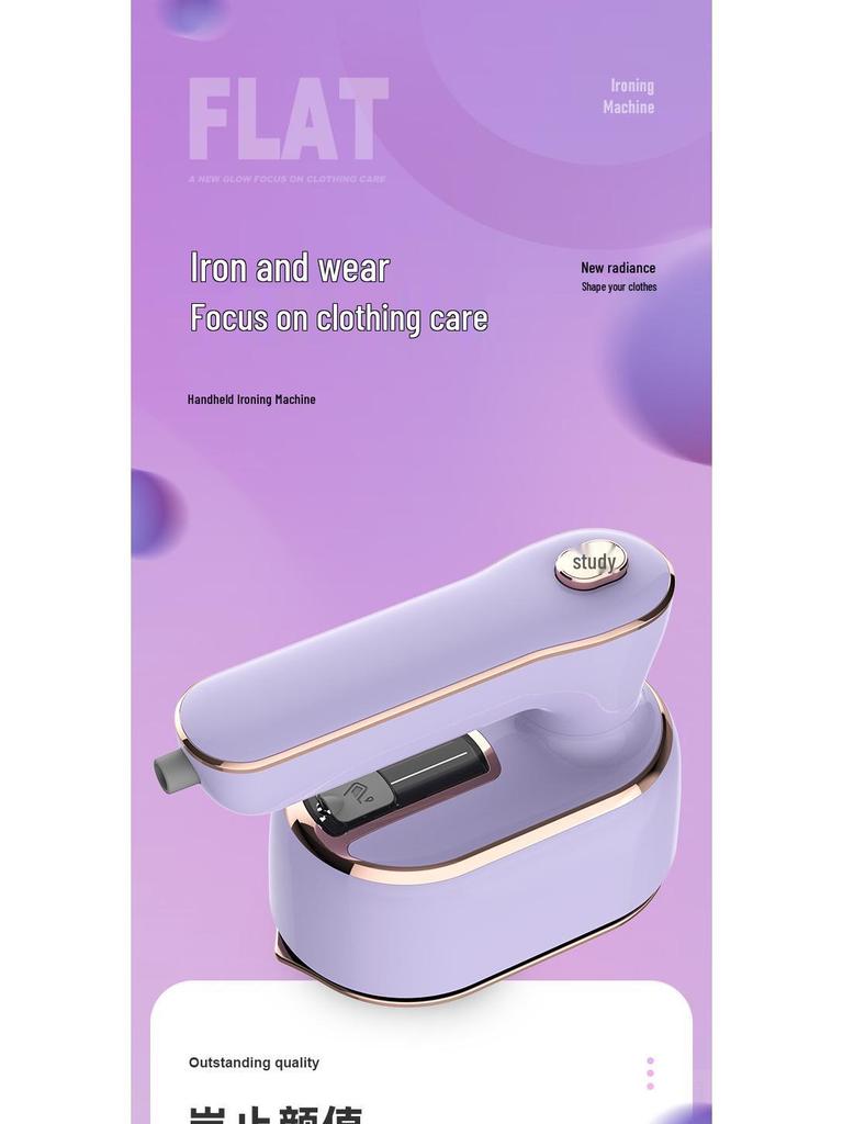 High-Power Rotating Steam Iron - Portable Handheld Ironing Machine for Home & Commercial Use.