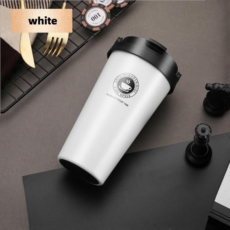 2025 Vacuum Stainless Steel Coffee Cup, Creative Handle Insulated Cup, Vacuum Portable Car Cup, Suitable for Outdoor Office Use