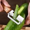 Multifunctional For Kitchen Peeler 2 in 1 with Stainless Steel Blade and Wooden Handle for Vegetables and Fruits