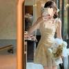 French Temperament Suspender New Floral Dress Women's Summer Waist Small Looking Thin Suspender Skirt Short Skirt Skirt