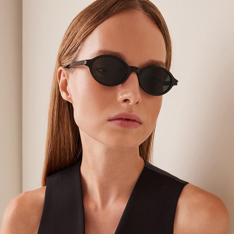European American Style Sunglasses Men Oval Shape UV400 Protection Women's Sunglasses Vintage Style Trendy Sun Glasses