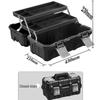 HANDUNYOU 19-inch 3-Layer Fishing Tackle Box
