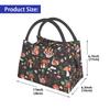 Mushrooms Snails Butterflies Ladybugs Thermal Lunch Bag Reusable Waterproof Cooler Insulated Lunch Box for Work Travel Picnic