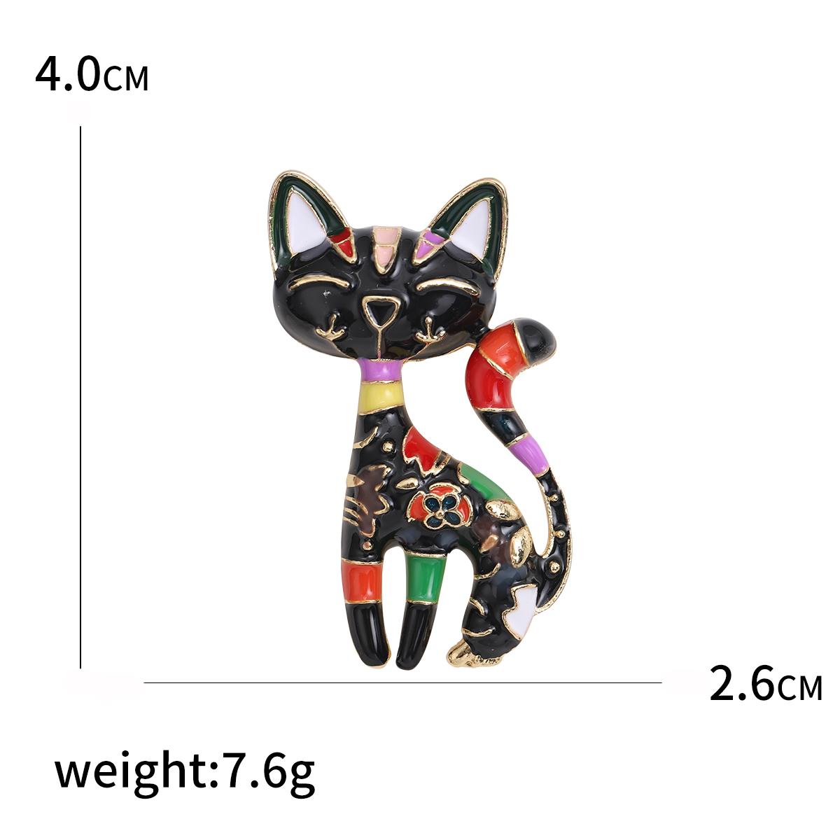 

Эмалевые броши в виде кошки для женщин, унисекс, стразы, животные, булавки, банкет, вечеринка, рюкзак, подарки, ювелирные изделия, аксессуары