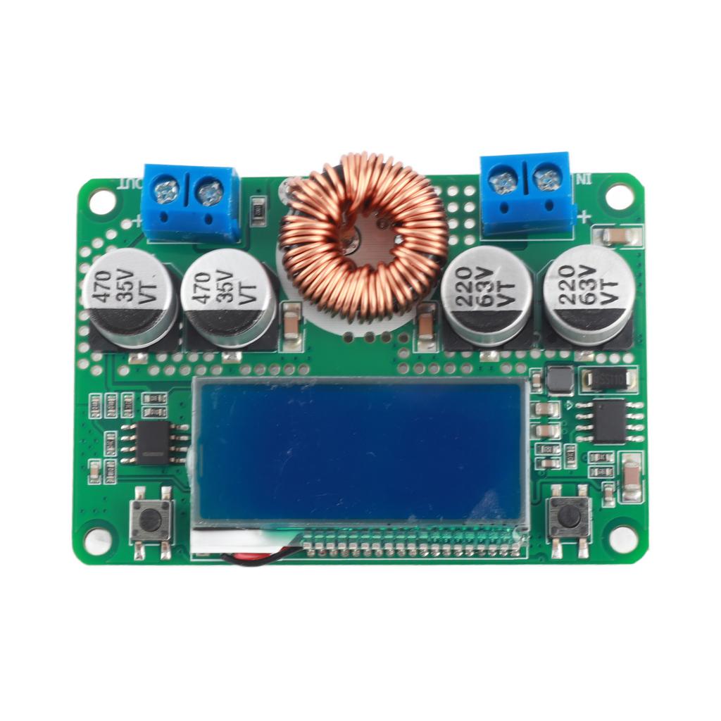 step-down power supply module,  -  8-60V to 3-32V 7A with LCD display and acrylic for voltage-current calibration