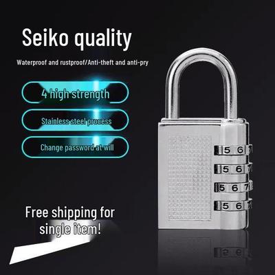 Waterproof Rustproof Anti-Theft Combination Padlock for Suitcases, Gyms, and Cabinets