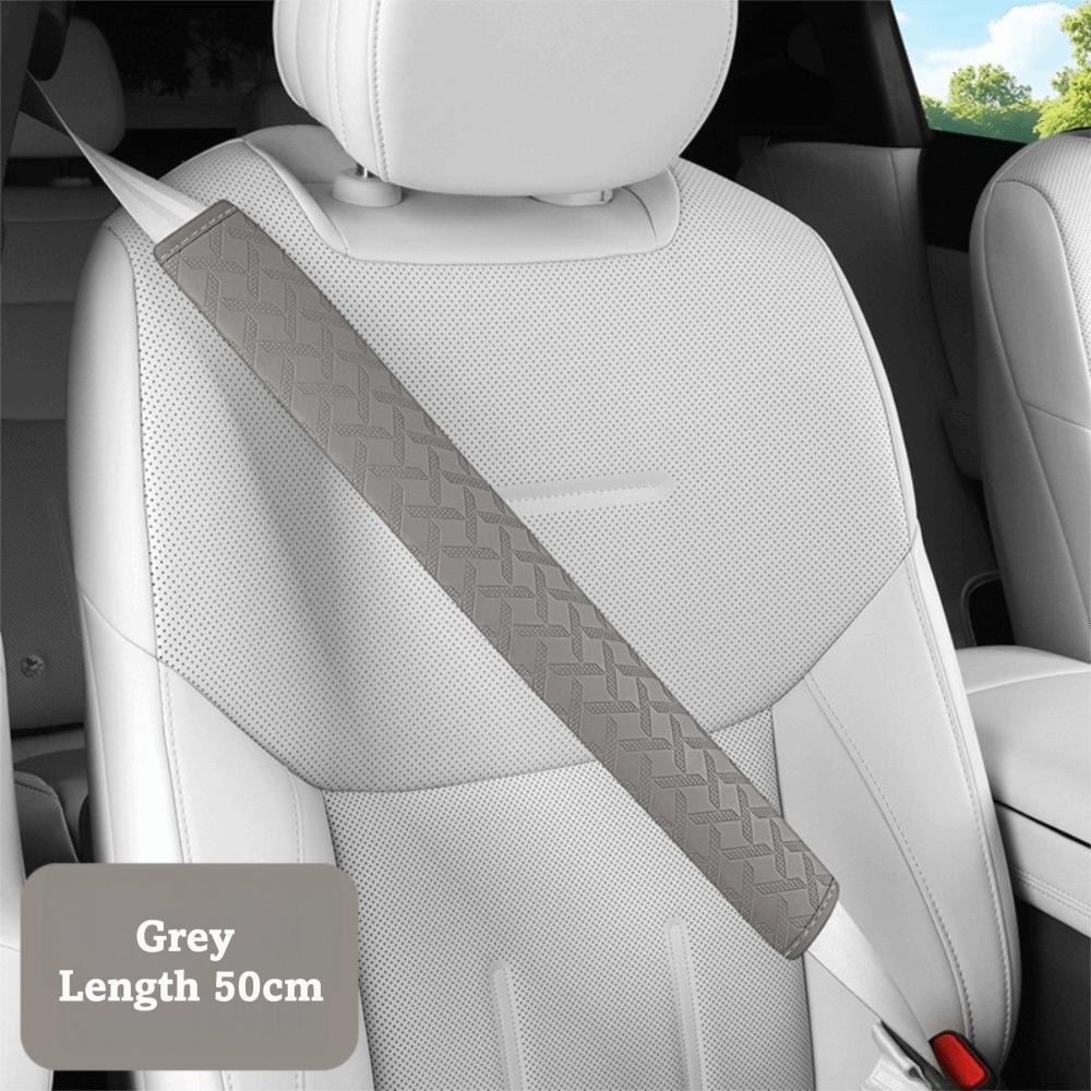 50cm Length Seat Belt Shoulder Pad Anti-Slip Auto Seat Belt Strap Pad for Truck SUV Sedan серый