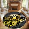 Borussia DortmundBVB Print Round Rug, Washable Floor Carpet, For Entryway Dorm Laundry Room Office Study, Home Decor Birthday Christmas Gift