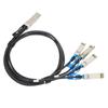 100G QSFP28 DAC Cable 1 Meter Transmission Distance QSFP28 To 4 SFP28 100G Speed Direct Attach Cable for Big Data Device