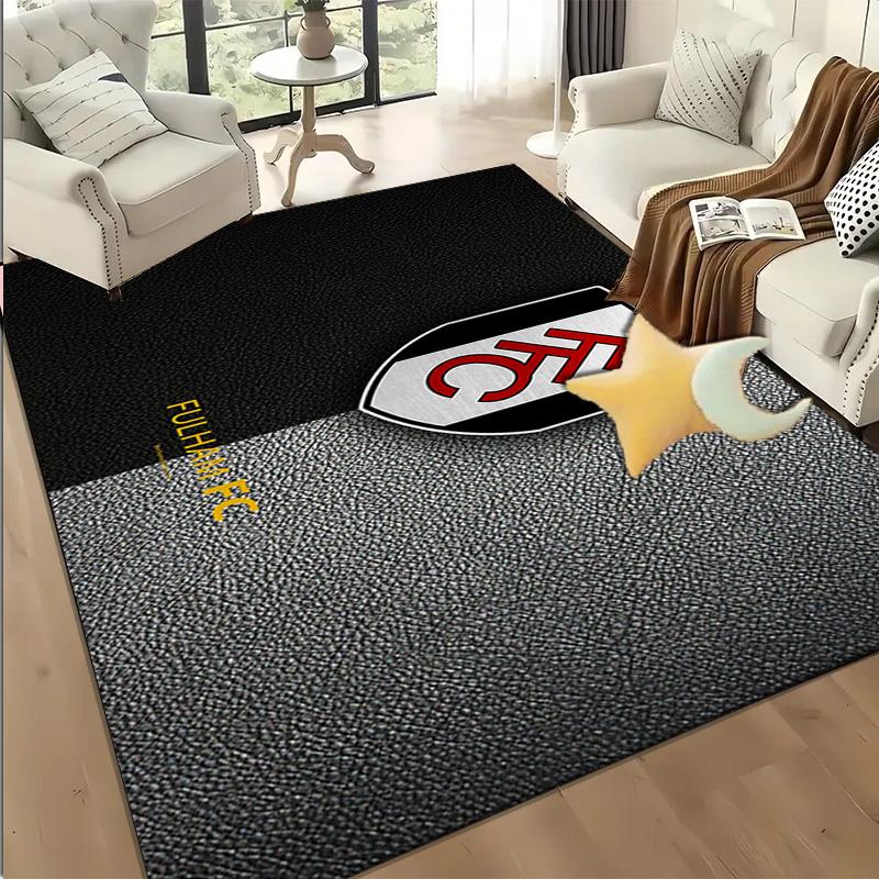 1PC Fulham Football Crest Floor Mat for Living Room, Game Rooms, Office, Bedroom, Office Floor Mat Playful Design, Christmas fan gifts