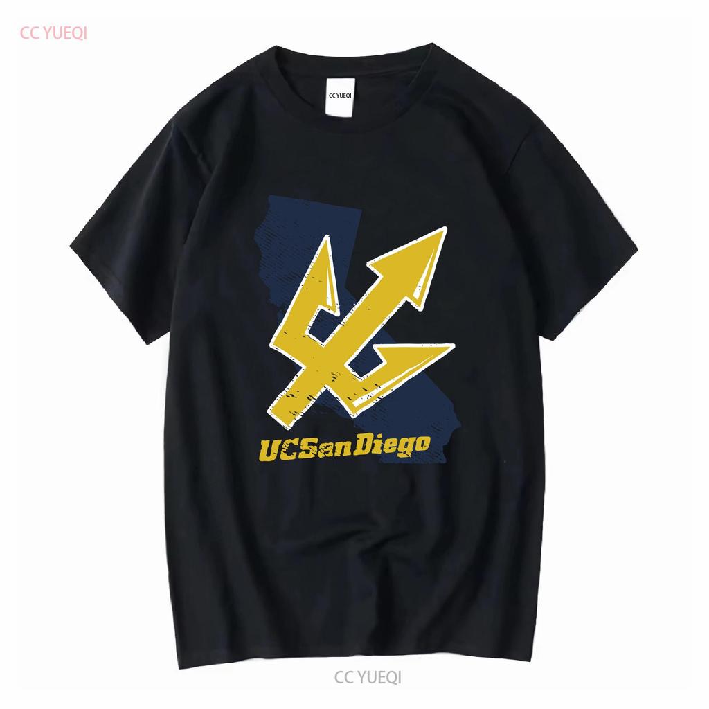 UC San Diego Adult T Shirt California Athletic Heather S 5XL Long or Short Sleeves Vintage Washed Comfortable Breathable