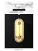 Nordic Copper Marble Wall Lamp: Postmodern Round Design for Bedroom, Living Room, Office, Hotel or Lobby.