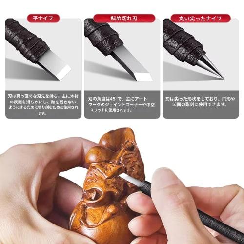 zmart Professional 10-Piece Tungsten Steel Stone Carving Kit, Hand Tool Set with Chisels, Wood Carving Cutting Blades, Stone Engraving Chisels, Carvin