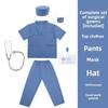 Kids Doctor Nurse Costume Set Role Play Pretend Play Preschool White Coat Outfit